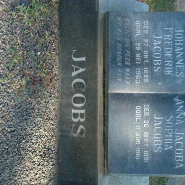 JACOBS Johannes Frederik 1889-1963 &amp; Anna Jacoba Sophia 1891-1981