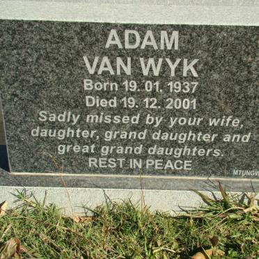 WYK Adam, van 1937-2001