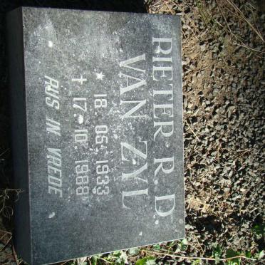 ZYL Pieter R.D., van 1933-1988