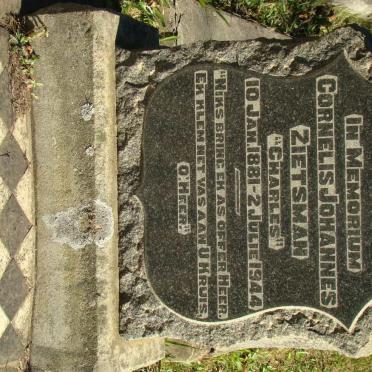 ZIETSMAN Cornelis Johannes 1881-1944
