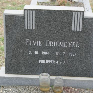 DRIEMEYER Elvie 1904-1997