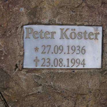 KOSTER Peter 1936-1994