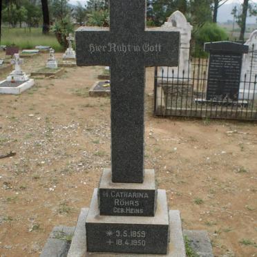 ROHRS H. Catherine nee HEINS 1859-1950