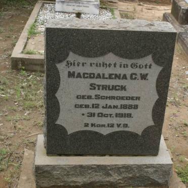 STRUCK Magdalena C.W. nee SCHROEDER 1888-1918