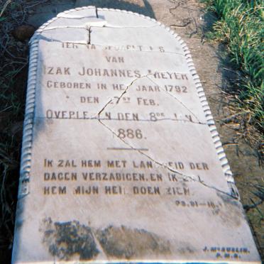 MEYER Izak Johannes 1792-1886