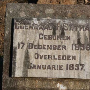 SNYMAN Coenraad F. 1896-1897