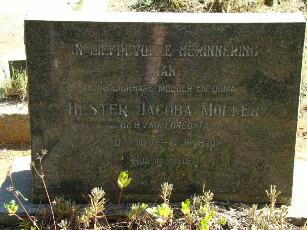 MOLLER Hester Jacoba nee ENGELBRECHT 1919-1970
