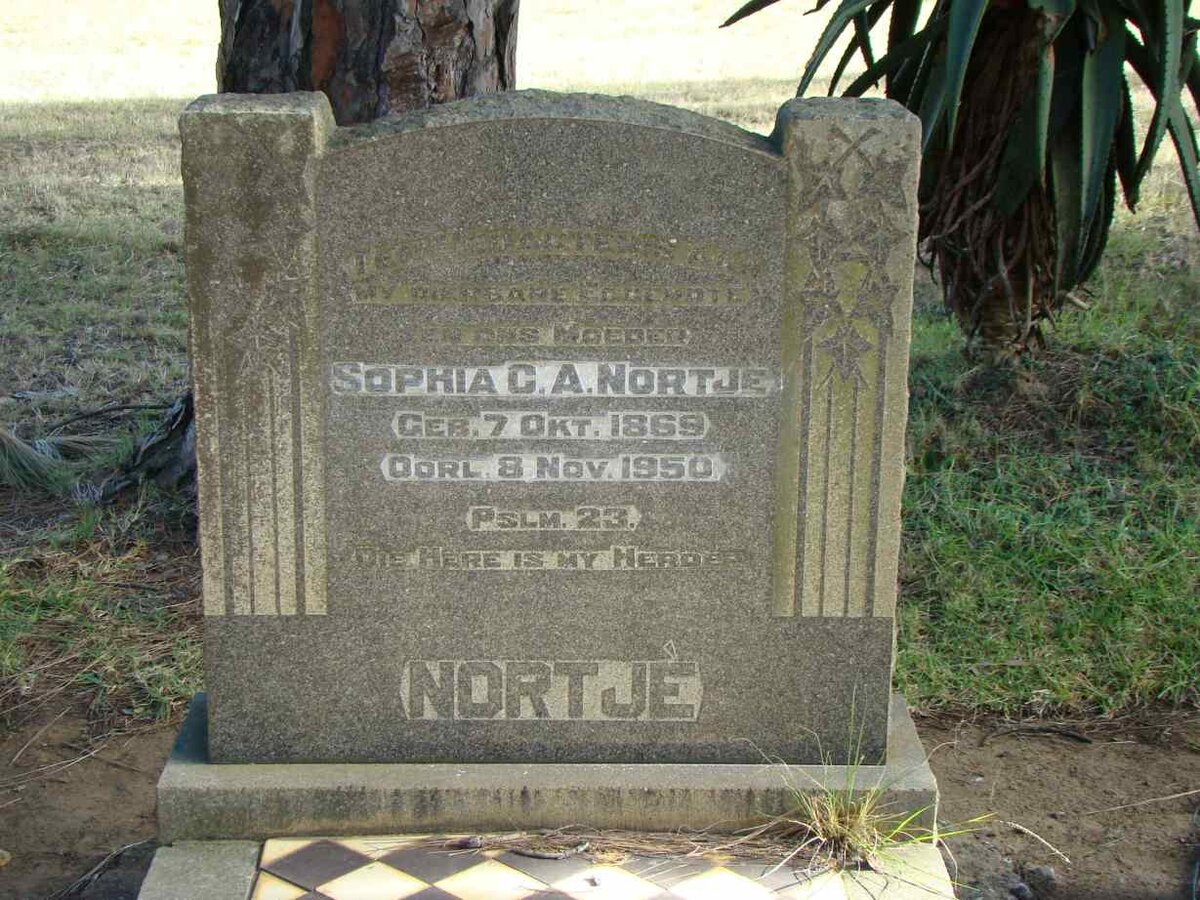 NORTJE Sophia C.A. 1869-1950