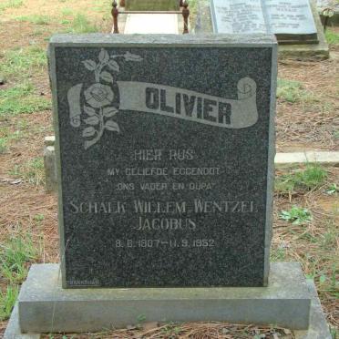 OLIVIER Schalk Willem Wentzel Jacobus 1907-1952