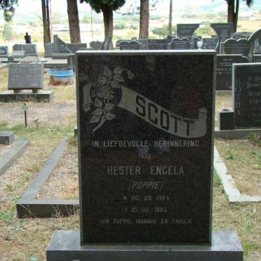SCOTT Hester Engela 1944-1983