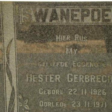 SWANEPOEL Hester Gerbrecht 1926-1971