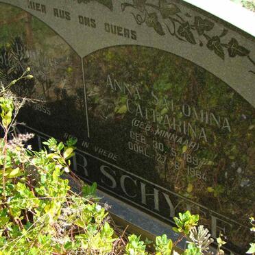 SCHYFF Daniel Rudolf Johannes, van der 1881-1955 &amp; Anna Salomina Catharina MINNAAR 1897-1964