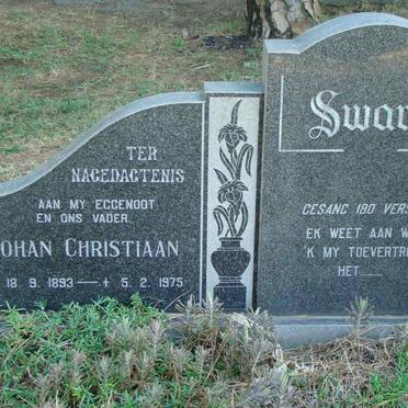 SWART Johan Christiaan 1893-1975