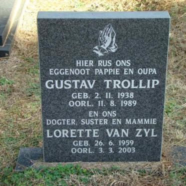 TROLLIP Gustav 1938-1989 :: VAN ZYL Lorette 1959-2003