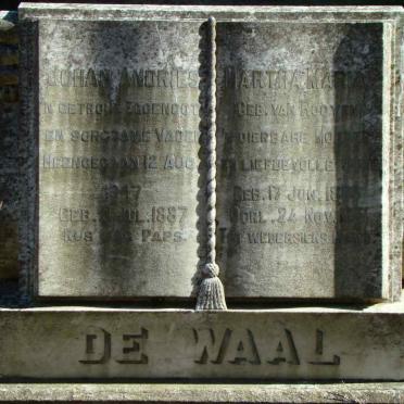 WAAL Johan Andries, de 1887-1947 &amp; Martha Maria VAN ROOYEN