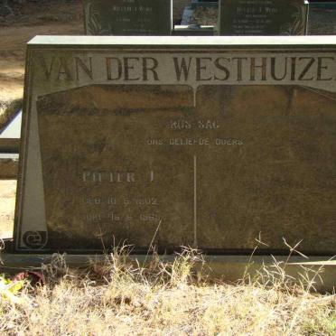 WESTHUIZEN Pieter J., van der 1902-1969