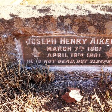 AIKEN Joseph Henry 1861-1901
