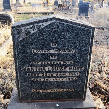 BURE Martha Louise 1891-1940