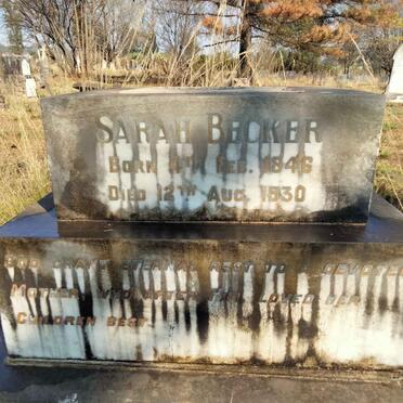 BECKER Sarah 1846-1930