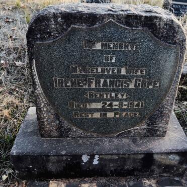 COPE Irene Francis nee BENTLEY -1941