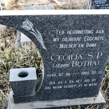 ENGELBRECHT Cecilia S.P. nee BOTHA 1940-1985