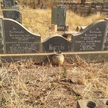 HARRIS Charles Joseph Henry 1921-1984 & Johanna Susanna VAN ROOYEN 1926-1967