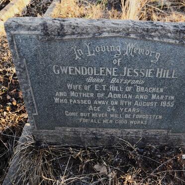 HILL Gwendolene Jessie nee BATSFORD -1955