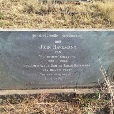 HAVEMANN John 1881-1964