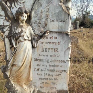 JOHNSON Lettie nee VAN ROOYEN 1887-1918