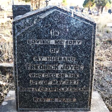 JOYCE Fredrick -1937