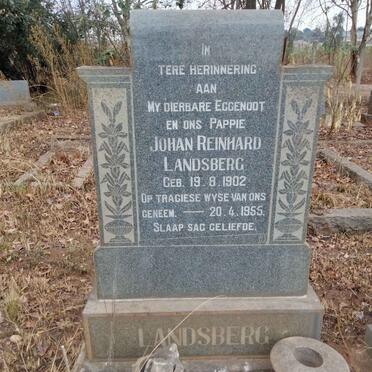 LANDSBERG Johan Reinhard 1902-1955