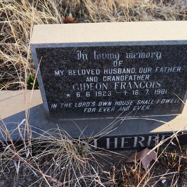 MALHERBE Gideon Francois 1923-1981