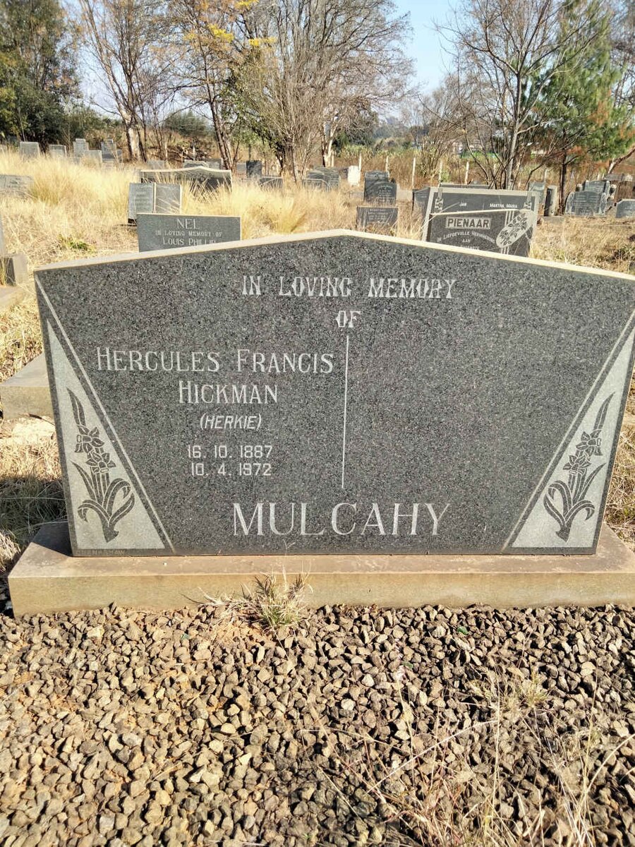 MULCAHY Hercules Francis Hickman 1887-1972