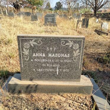 MAZONAS Anna 1900-1972