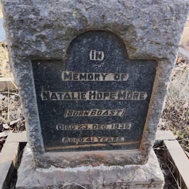 MORE Natalie Hope nee BOAST -1936