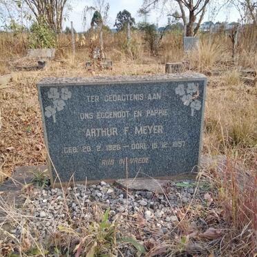 MEYER Arthur F. 1926-1957