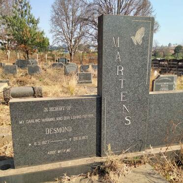 MARTENS Desmond 1927-1971