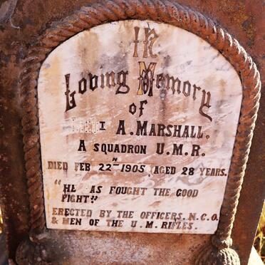 MARSHALL A. -1905