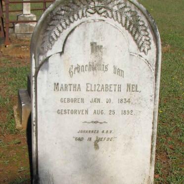 NEL Martha Elizabeth 1834-1892