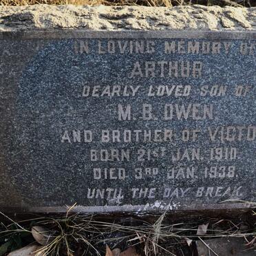 OWEN Arthur 1910-1938