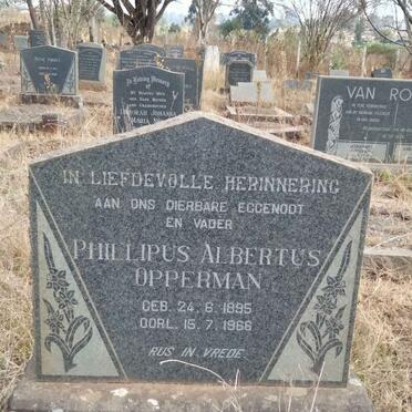 OPPERMAN Phillipus Albertus 1895-1966