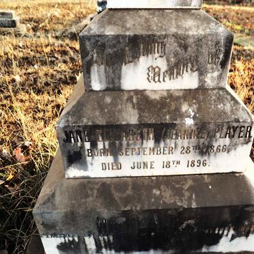 PLAYER Jane Elizabeth 1866-1896