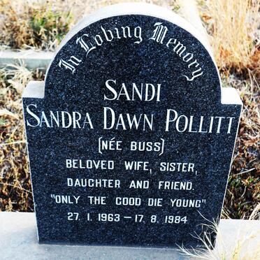 POLLITT Sandi Sandra Dawn nee BUSS 1963-1984