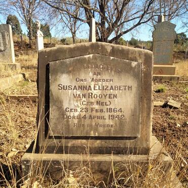 ROOYEN Susanna Elizabeth, van nee NEL 1864-1942
