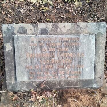 ROOYEN Theodorus Cornelius, van 1888-1954