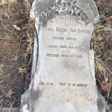 ROOYEN Susanna Helena, van nee BRUWER 1826-1910