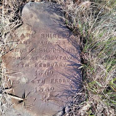 SHEPSTONE Kate Shirley 1869-1869