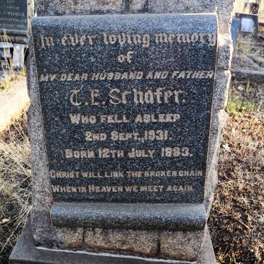 SCHAFER C.E 1883-1931