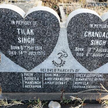 SINGH Tilak 1914-1975 & Chandally 1917-1994