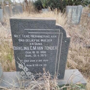 TONDER Dirklina C.M., van 1886-1975